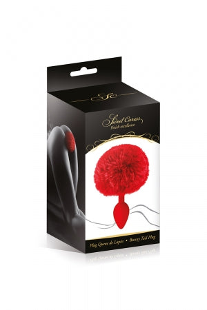 Plug queue de lapin rouge