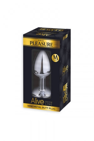 Plug métal bijou rouge M Alive