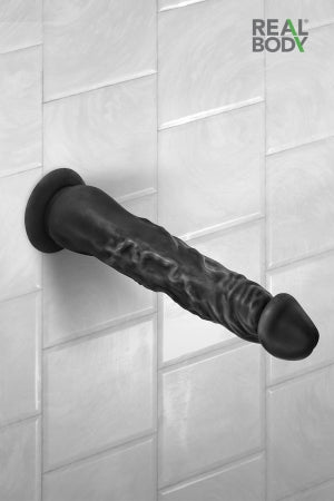 Gode réaliste 21 cm noir Real Justin