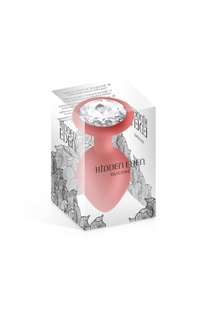 Plug bijou silicone rouge M