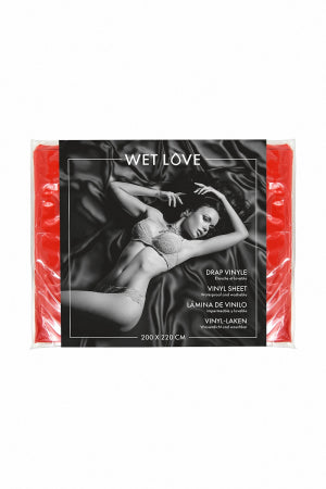 Drap Vinyle rouge 220 x 200 cm