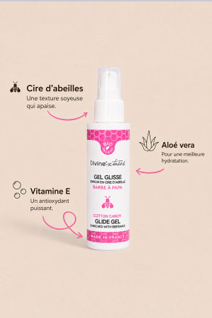 Lubrifiant Bio Barbe à papa 100ml Divinexstases