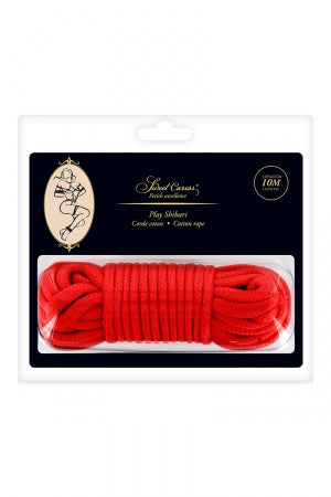 Corde de bondage rouge 10m