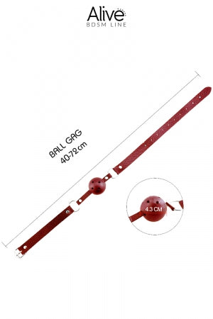 Baillon Discretion rouge Alive