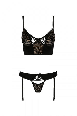 Ensemble culotte à jarretelles et bustier Lara