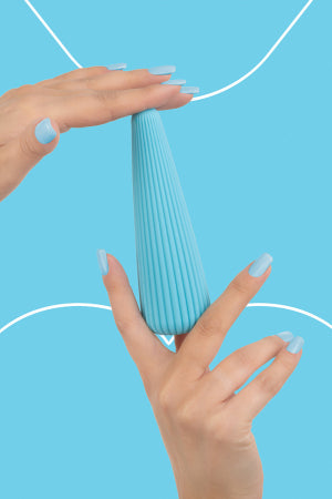 Vibro rechargeable IcyCone bleu · Fairygasm · vue 2