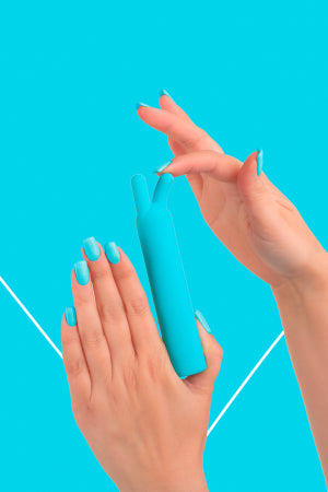 Mini vibro rechargeable BlissStars bleu · Fairygasm · vue 2
