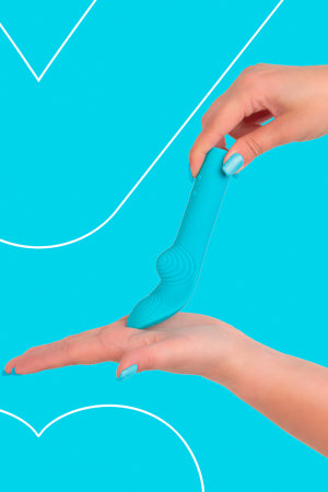 Vibro rechargeable LunaCharm bleu · Fairygasm · vue 2