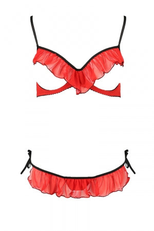 Ensemble lingerie seins nus Cherry Passion