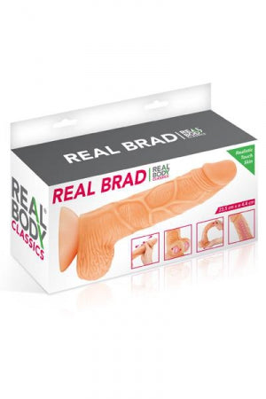 Gode ultra-réaliste 21 cm Real Brad