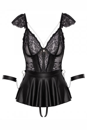 Ensemble 3 pièces lingerie Fetish