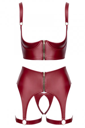 Ensemble seins nus 3 pièces Rouge Cottelli LINGERIE