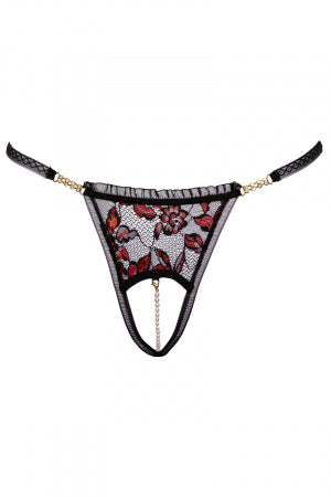 String dentelle ouvert bicolore Cottelli LINGERIE