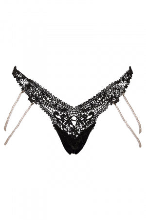 String Rio avec chaines de perles Cottelli LINGERIE