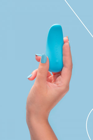 Mini vibro rechargeable ThrillLeaf bleu