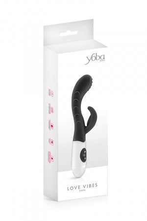 Vibromasseur Rabbit Leola noir · Yoba · vue 2