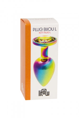 Plug bijou arc-en-ciel L