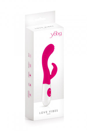 Vibromasseur Rabbit Leola rose · Yoba · vue 2