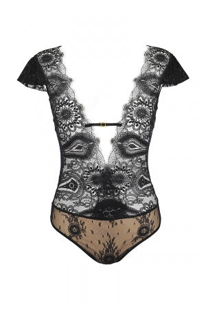 Body tulle et dentelle noir