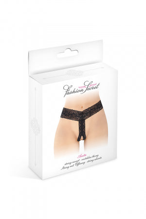 String ouvert Anita noir
