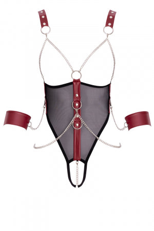 Body de bondage ouvert et seins nus Cottelli Bondage