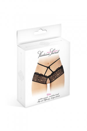 Culotte ouverte noire Celia