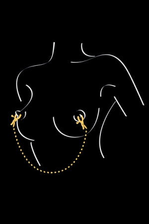 Chaine et pinces à seins