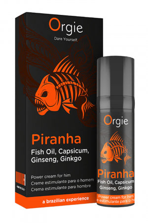Crème stimulante Piranha Power Cream Orgie