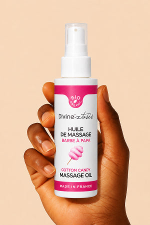 Huile de massage BIO barbe à papa