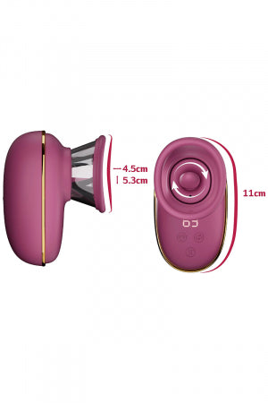 Pompe clitoridienne avec léchage et vibrations