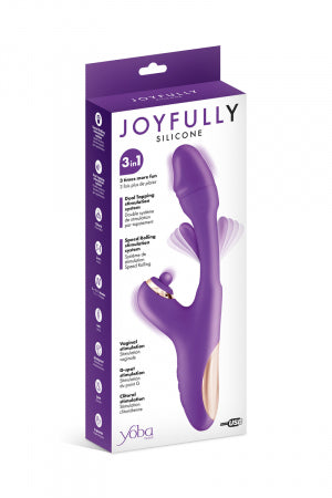 Vibromasseur rabbit 3-en-1 Joyfully violet
