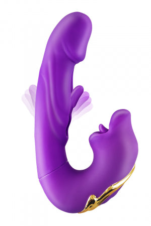Vibromasseur rabbit 3-en-1 Kissy violet
