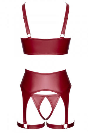 Ensemble seins nus 3 pièces Rouge Cottelli LINGERIE