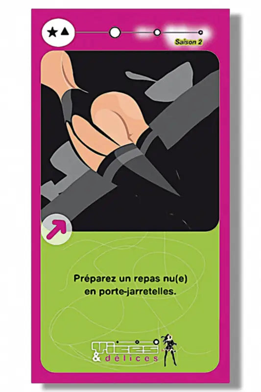 Carte de jeu pour adultes.