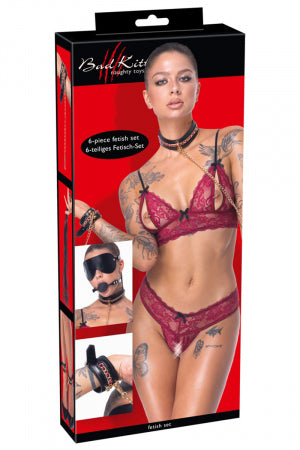 Ensemble 7 pièces Fetish SM noir
