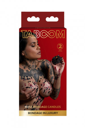 Set 2 bougies rose Bondage