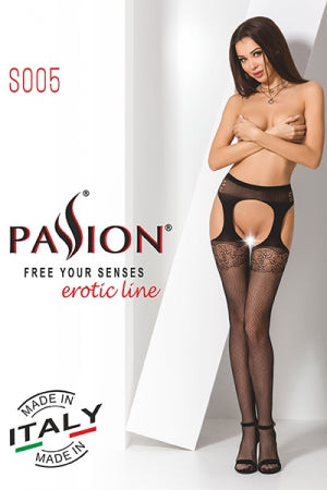 Collants ouverts S005 Noir