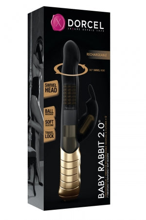 Vibro rechargeable Baby Rabbit noir 2.0