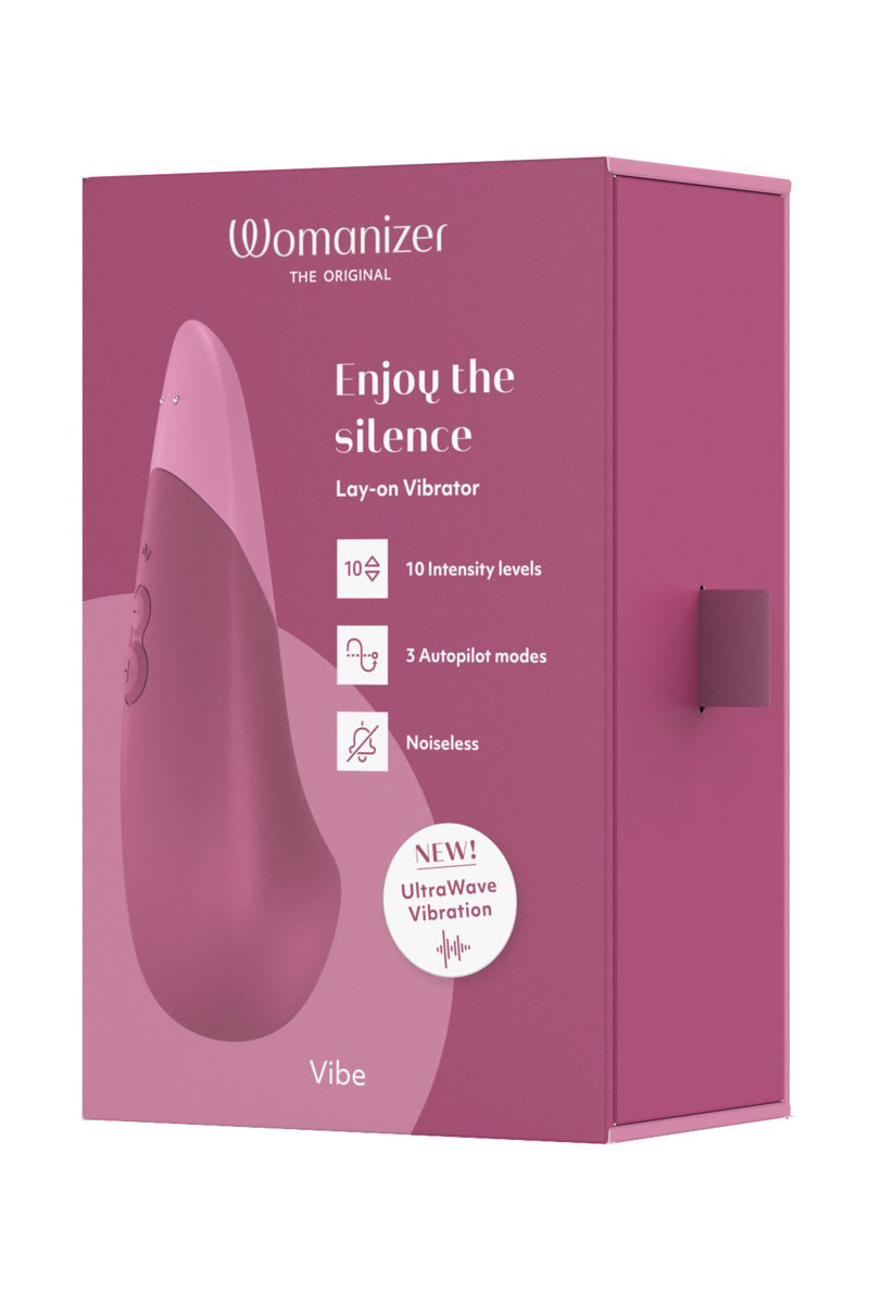 Détail Womanizer Vibe rose – surface silicone hypoallergénique et design ergonomique