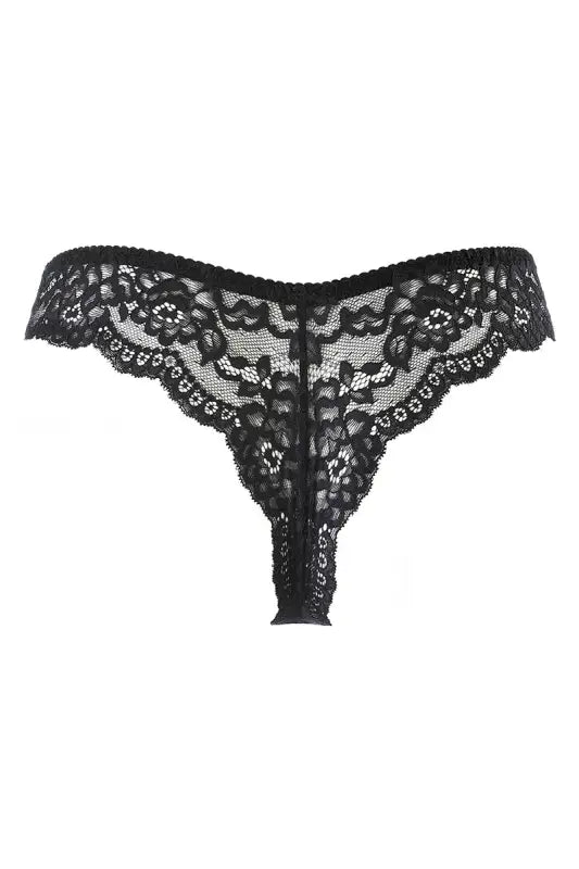 String en dentelle noire.