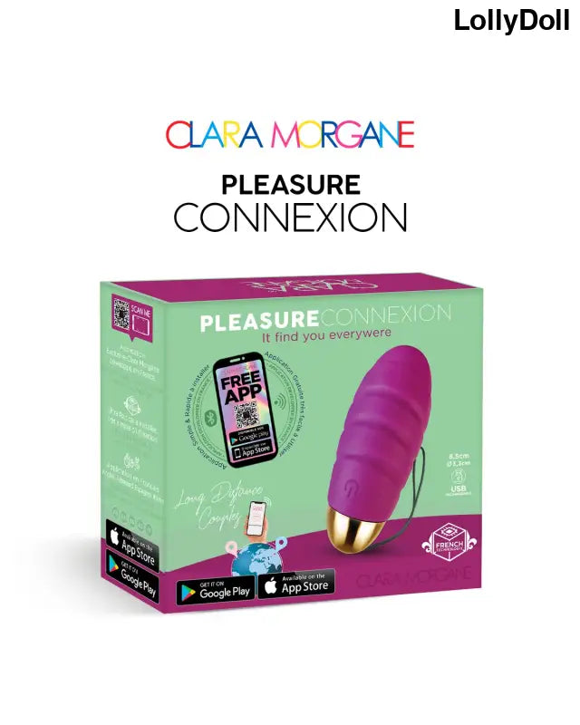 Pleasure connexion Violet - Oeuf vibrant - Clara Morgane - Oeuf vibrant disponible chez LollyDoll, pas cher