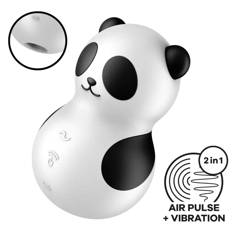 Pocket Panda - Air pulse et vibration stimulateur clitoridien multifonctions de la marque Satisfyer dispo chez LollyDoll 