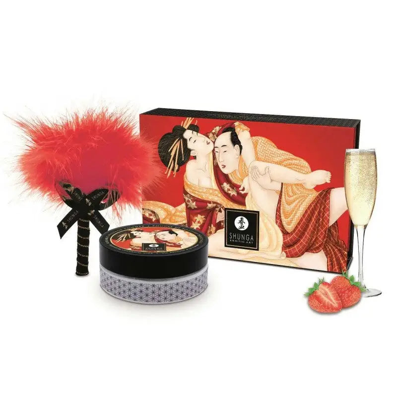 Poudre de massage délectable - Fraise et champagne disponible chez LollyDoll