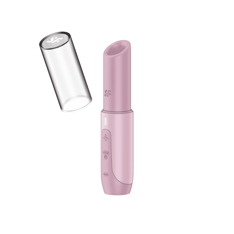 Stimulateur ondes de pression Secret Kiss Satisfyer silencieux IPX7 et bouchon pour plus d'hygiène
