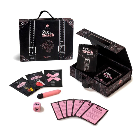 Le Travel Kit "Sex on The Beach" de la marque Secret Play un jeu de société coquin sur le thème de la plage chez LollyDoll