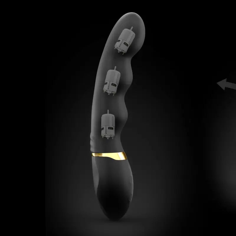 Vibromasseur Dorcel Too Much 2.0 - Noir et Or - Dorcel - Vibromasseur disponible chez LollyDoll, pas cher