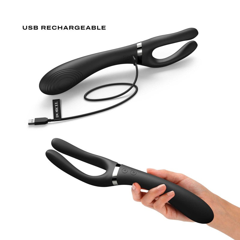 Vibromasseur Infinite Joy  noir - marque Dorcel - Vibromasseur pas cher disponible chez LollyDoll