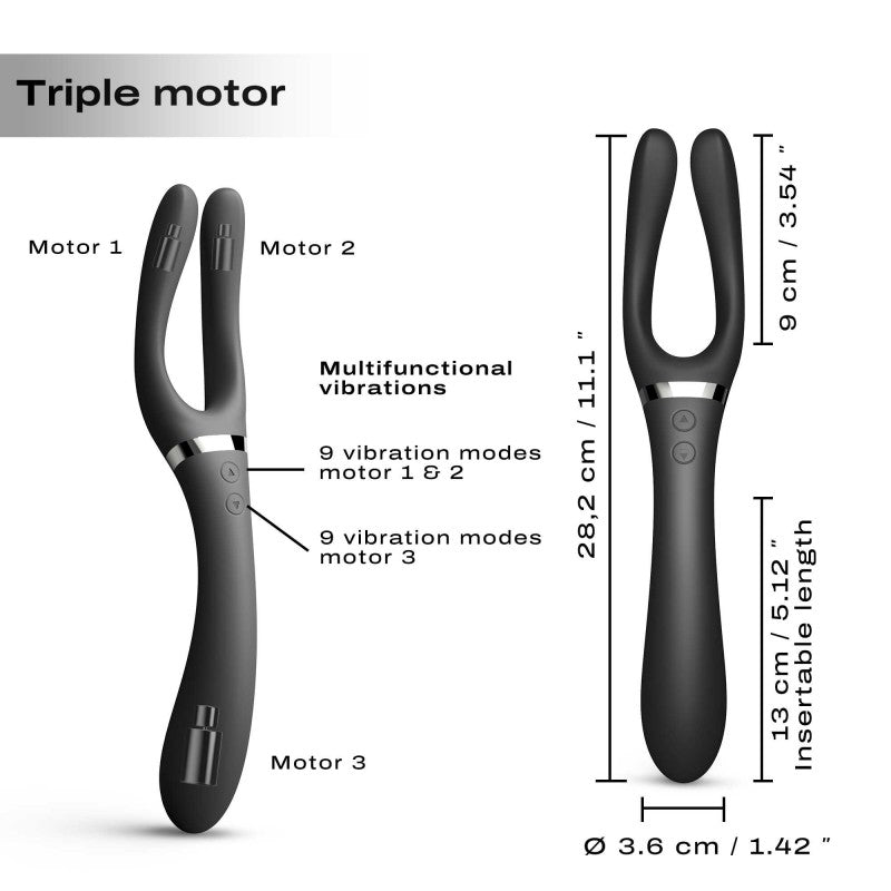 Vibromasseur Infinite Joy  noir - marque Dorcel - Vibromasseur pas cher disponible chez LollyDoll
