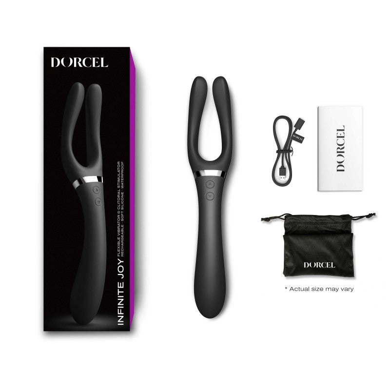 Vibromasseur Infinite Joy  noir - marque Dorcel - Vibromasseur pas cher disponible chez LollyDoll